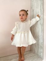 Φόρεμα εκρού Minimo