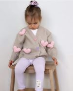 Cute baby girl winter cardigan