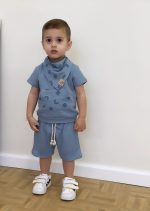 Σετακι μπλουζάκι, σορτς & φουλάρι - Image 2