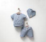 Σετακι μπλουζάκι, σορτς & φουλάρι - Image 3