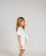 Λευκό φόρεμα με ζώνη Minimo - Image 2