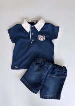 Σετ με τζιν σορτς. - Image 2