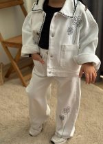 Pink&White Jean Set - Image 2