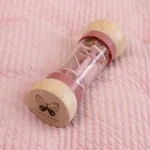 LITTLE DUTCH. Ξύλινη κουδουνίστρα με ήχο βροχής Flowers & Butterflies. - Image 2