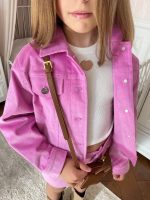 Ρόζ κοτλέ σετ - Image 3