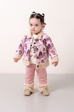 Βρεφικό σετ Floral Teddy - Image 2