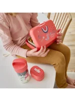 Koziol Οργανικό Δοχείο για Σνακ & Παγούρι Buddy Snack Dreams 500ml Κόκκινο - Image 2