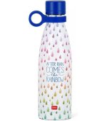 ΜΠΟΥΚΑΛΙ - ΘΕΡΜΟΣ ΑΠΟ ΑΝΟΞΕΙΔΩΤΟ ΑΤΣΑΛΙ LEGAMI HOT+COLD - 500 ML VACUUM BOTTLE - AFTER RAIN COMES THE RAINBOW SSB0019 - Image 2