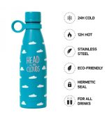 ΜΠΟΥΚΑΛΙ - ΘΕΡΜΟΣ ΑΠΟ ΑΝΟΞΕΙΔΩΤΟ ΑΤΣΑΛΙ LEGAMI HOT+COLD - 500 ML VACUUM BOTTLE - CLOUD (ΣΥΝΝΕΦΑ) SSB0018 - Image 3