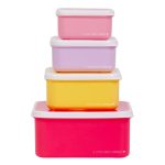 A little lovely company Σετ 4 δοχεία φαγητού Lunch & Snack Box Fairy - Image 3