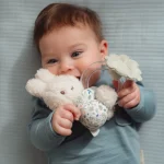 LITTLE DUTCH. Υφασμάτινη κουδουνίστρα με κρίκο Miffy - Lucky Leaves GRS - Image 3