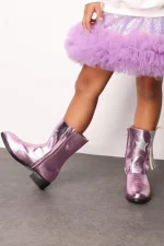 καουμπόικες δερμάτινες μπότες με λεπτομέρειες από αστέρια και φούντες - Image 4