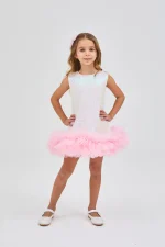 Φόρεμα με τούλι και πούλιες - Image 2