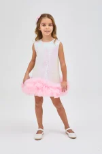 Φόρεμα με τούλι και πούλιες - Image 3