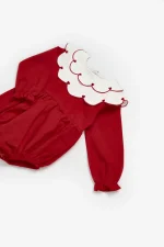 Ολόσωμο φόρεμα με γιακά και σχέδιο καρδιάς - Image 2