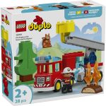 10473 FIRE TRUCK WITH HOSE AND FIREFIGHTER
