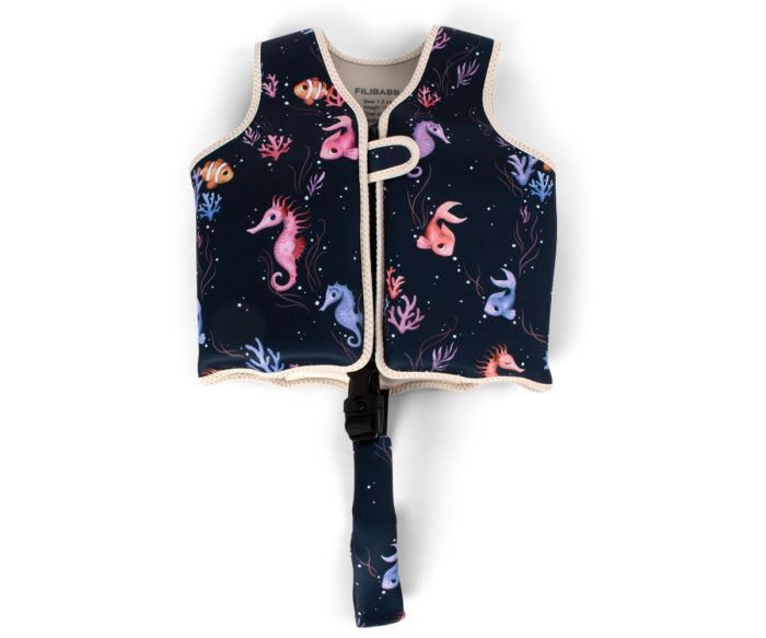 SwimVestRainbowReef1-700x583 Filibabba Swim Vest Rainbow Reef - Image 1
