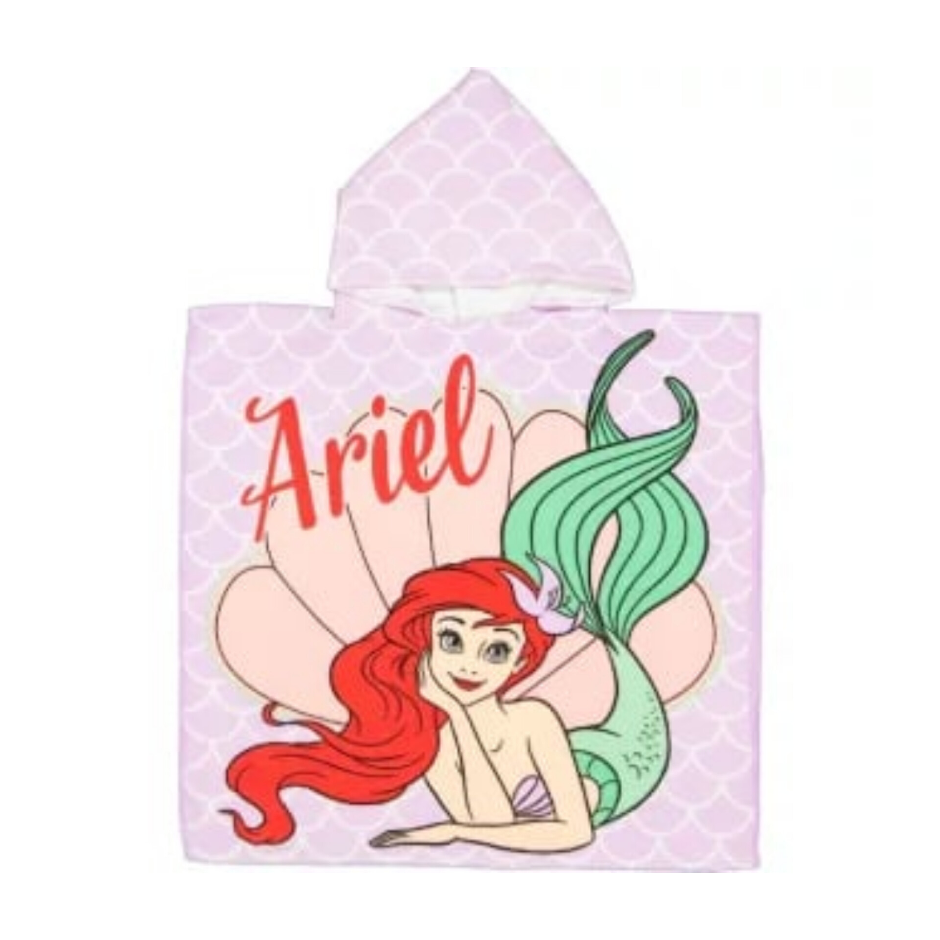 28 Disney Poncho Princess Ariel με Κουκούλα - Image 1