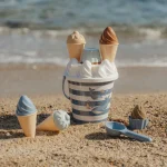 LITTLE DUTCH. Σετ κουβαδάκια παραλίας Ice Cream Ocean World Μπλε - Image 7