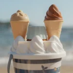 LITTLE DUTCH. Σετ κουβαδάκια παραλίας Ice Cream Ocean World Μπλε - Image 5