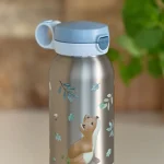 LITTLE DUTCH. Ανοξείδωτο μπουκάλι flip-up campus 600 ml - Forest Friends - Image 4