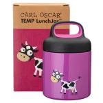CARL OSCAR. Ανοξείδωτο θερμός φαγητοδοχείο 300ml TEMP LunchJar Αγελάδα - Μωβ
