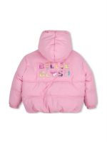 Billieblush Casual Μπουφάν Κοντό με Κουκούλα Ροζ